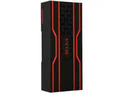 Stylo-bille belius legacy aluminium encre bleue design triangle rouge corps noir boite design