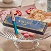 Stylo-bille belius macaron bliss hexagonal aluminium details et attributs or encre bleue col. bleu/rose coffret cadeau
