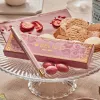 Stylo-bille belius macaron bliss hexagonal aluminium details et attributs or encre bleue coloris rose coffret cadeau