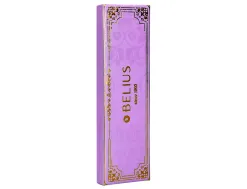Stylo-bille belius macaron bliss hexagonal aluminium details et attributs or encre bleue coloris mauve coffret cadeau