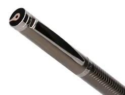 Stylo-bille belius neptuno aluminium texture ondulee attributs gun encre bleue coloris kaki dans coffret cadeau