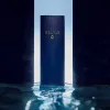 Stylo-bille belius neptuno aluminium texture ondulee attributs gun encre bleue coloris bleu marine dans coffret cadeau
