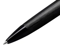 Stylo-bille belius origen aluminium brosse encre bleue coloris noir dans coffret cadeau
