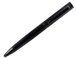 Stylo-bille belius origen aluminium brosse encre bleue coloris noir dans coffret cadeau