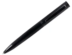 Stylo-bille belius origen aluminium brosse encre bleue coloris noir dans coffret cadeau
