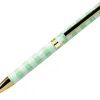 Stylo-bille belius picnic aluminium encre bleue coloris vert dore boite design