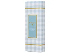 Stylo-bille belius picnic aluminium encre bleue coloris bleu ciel dore boite design