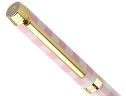 Stylo-bille belius picnic aluminium encre bleue coloris rose dore boite design