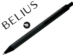 Stylo-bille belius postdam coloris noir corps en fibre de charbon encre bleue