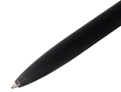 Stylo-bille belius rocket b monochrome sans agrafe encre bleue coloris noir dans coffret cadeau original cylindrique
