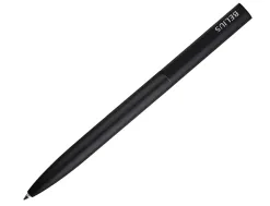 Stylo-bille belius rocket b monochrome sans agrafe encre bleue coloris noir dans coffret cadeau original cylindrique