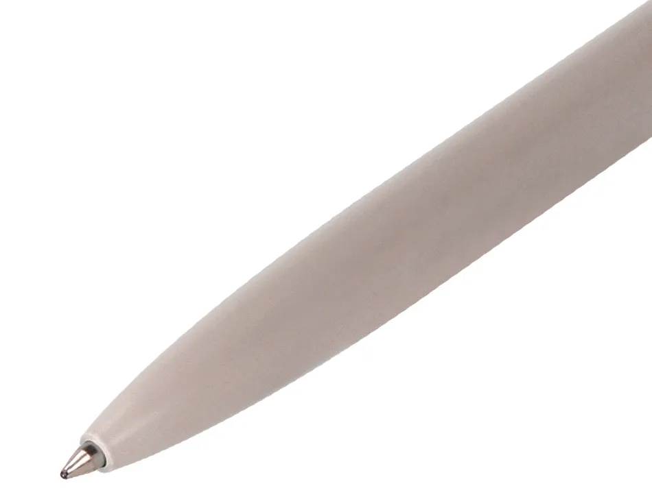 Stylo-bille belius rocket b monochrome sans agrafe encre bleue coloris gris dans coffret cadeau original cylindrique