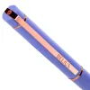 Stylo-bille belius rose aluminium details et attributs or rose encre bleue coloris lavande dans coffret cadeau