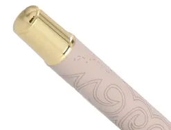 Stylo-bille belius wild west aluminium encre noire attributs dores coloris beige coffret design
