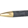 Stylo-bille belius wild west aluminium encre bleue coloris noir dore boite design
