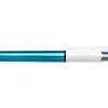 Stylo-bille bic 4 colours shine bleu pointe moyenne couleur classique