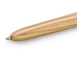 Stylo-bille bic 4 couleurs wood pointe moyenne 1mm boite 12 unites