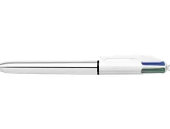 Stylo-bille bic 4 couleurs pointe moyenne encre classiquerétractable rechargeable 4 couleurs shine