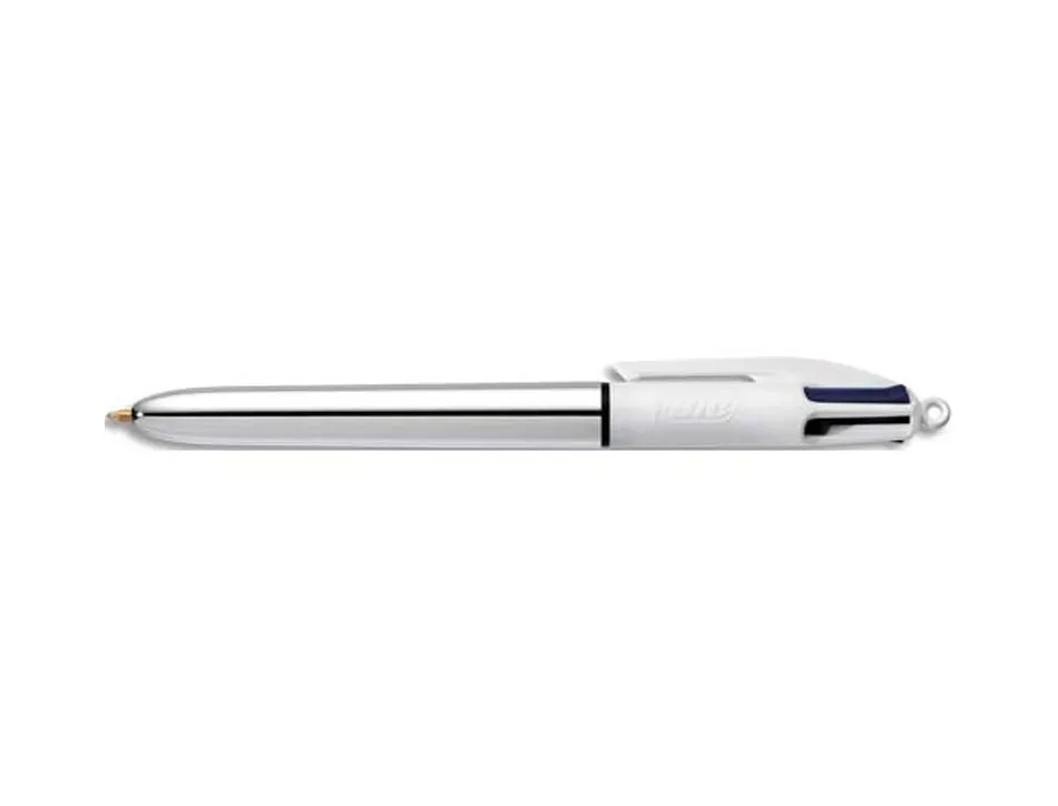 Stylo-bille bic 4 couleurs pointe moyenne encre classiquerétractable rechargeable 4 couleurs shine