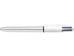 Stylo-bille bic 4 couleurs pointe moyenne encre classiquerétractable rechargeable 4 couleurs shine