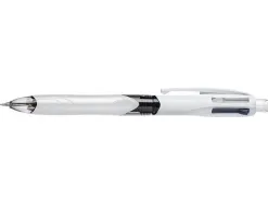 Stylo-bille bic 4 couleurs 3+1hb pointe moyenne 1mm bleu noir rouge rechargeable grip porte-mine et 2 mines hb 0.7mm