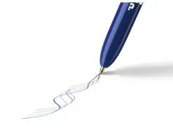 Stylo-bille bic 4 couleurs classiques pointe moyenne 1mm retractable rechargeable decor message humoristique