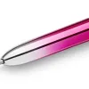 Stylo-bille bic 4 couleurs smooth corps metallique coloris rose pointe moyenne 1mm retractable encre