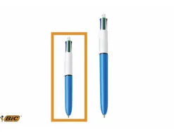 Stylo-bille bic 4 couleurs mini pointe moyenne encre classique rétractable rechargeable 4 couleurs standard