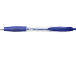 Stylo-bille bic atlantis classic retractable pointe moyenne 1,0mm bleu boite 30+6