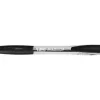 Stylo-bille bic atlantis écriture moyenne 0.5mm encre douce bille réctractable corps cristal clip grip préhension noir