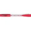 Stylo-bille bic atlantis écriture moyenne 0.5mm encre douce bille réctractable corps cristal clip grip préhension rouge