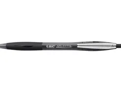 Stylo-bille bic atlantis premium soft écriture moyenne 0.5mm rétractable encre extra douce coloris noir