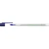 Stylo-bille bic écolutions round écriture moyenne 0.5mm encre classique recyclée économique corps fin léger coloris bleu