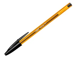 Stylo-bille bic cristal écriture fine 0.4mm encre classique bille indéformable capuchon couleur encre noir