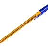 Stylo-bille bic cristal écriture fine 0.4mm encre classique bille indéformable capuchon couleur encre bleu