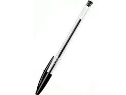 Stylo-bille bic cristal écriture moyenne 0.5mm encre classique bille indéformable capuchon couleur encre noir