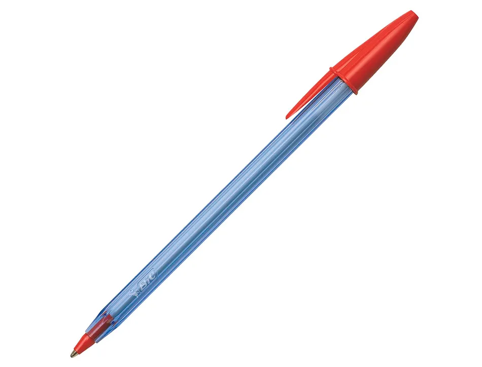 Stylo-bille bic cristal soft pointe moyenne 1,2mm rouge