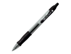 Stylo-bille bic gelocity original pointe moyenne 0,7mm encre gel retractable rechargeable coloris noir