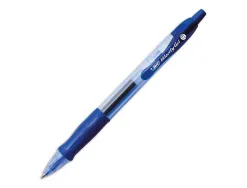 Stylo-bille bic gelocity original pointe moyenne 0,7mm encre gel retractable rechargeable coloris bleu