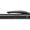 Stylo-bille bic m10 clic écriture moyenne 0.5mm rétractable côté stylo couleur noir pack économique 100 unités