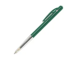 Stylo-bille bic m10 écriture moyenne 0.5mm encre classique rétractable bouton poussoir latéral coloris vert