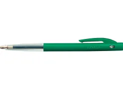 Stylo-bille bic m10 écriture moyenne 0.5mm encre classique rétractable bouton poussoir latéral coloris vert