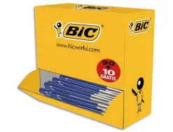 Stylo-bille bic m10 écriture moyenne 0.5mm encre classique rétractable bouton poussoir latéral coloris vert