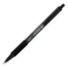 Stylo-bille bic soft feel pointe moyenne 1mm rétractable clip grip corps caoutchouc couleur noir