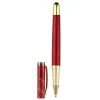 Stylo-bille et etui simili cuir belius soiree alum. details et attributs or encre bleue coloris bordeaux coffret cadeau