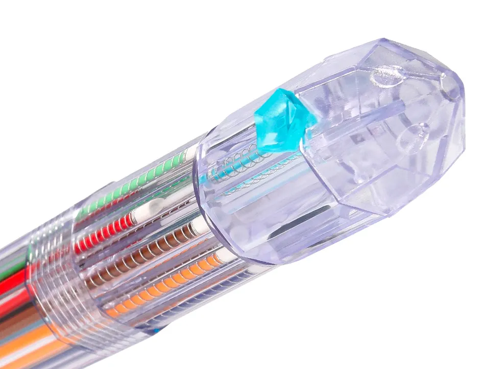 Stylo-bille liderpapel 10 en 1 pointe 1mm trait 0.7mm retractable