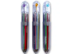 Stylo-bille liderpapel 10 en 1 pointe 1mm trait 0.7mm retractable