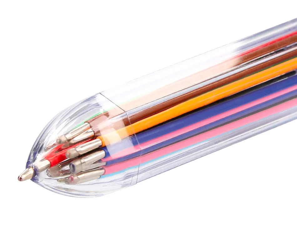 Stylo-bille liderpapel 10 en 1 pointe 1mm trait 0.7mm retractable