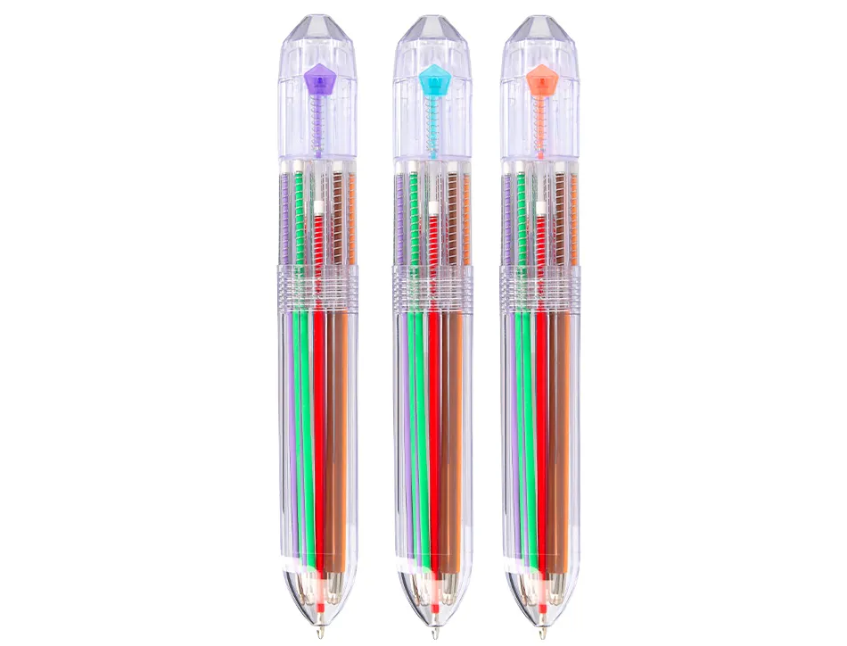Stylo-bille liderpapel 10 en 1 pointe 1mm trait 0.7mm retractable