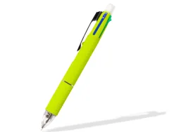 Stylo-bille liderpapel 5 en 1 pointe 0.5mm trait 0.7mm rétractable 4 couleurs d'encre porte-mine 0.5mm gomme